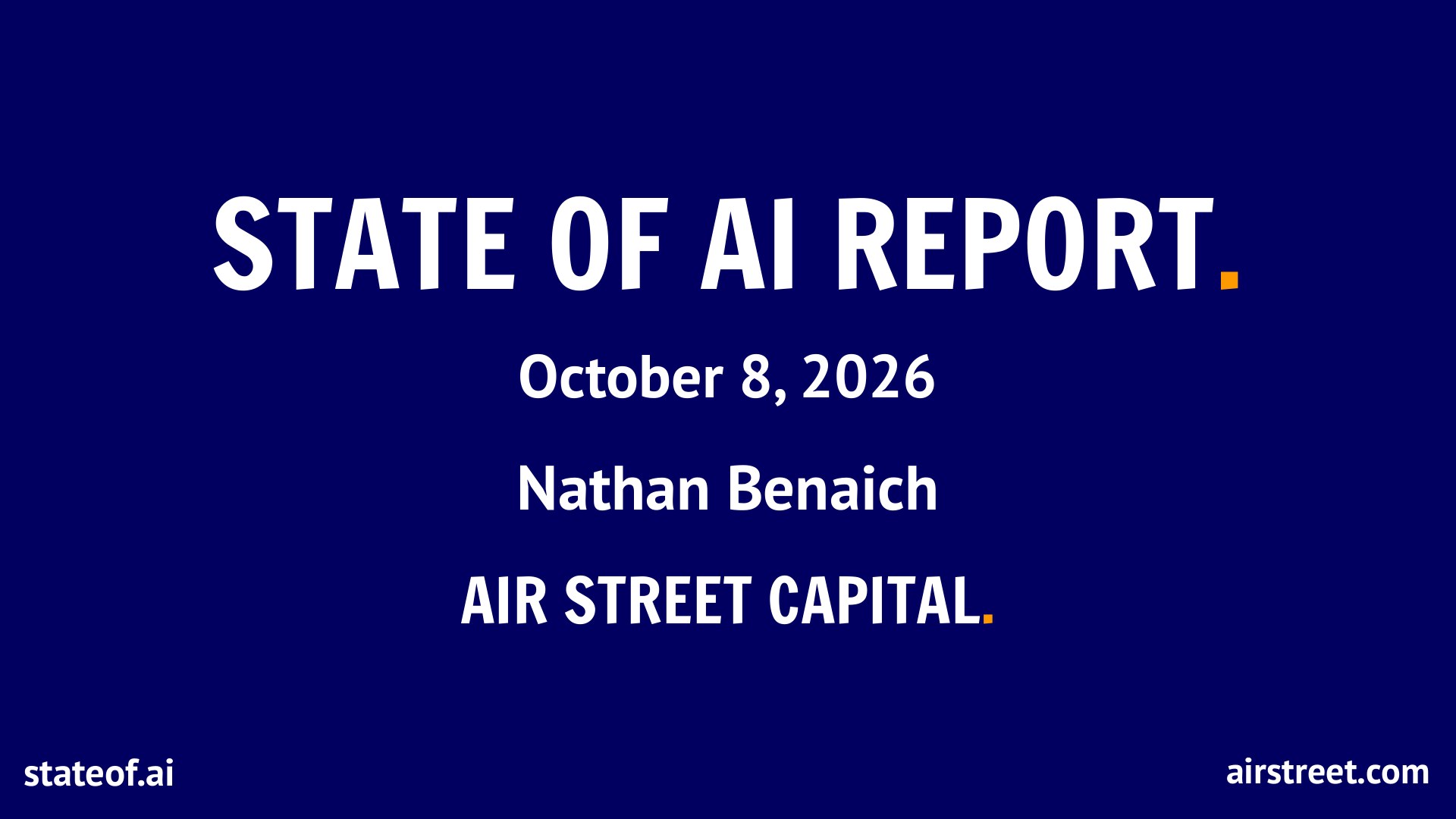 State of AI Report 2026 cover