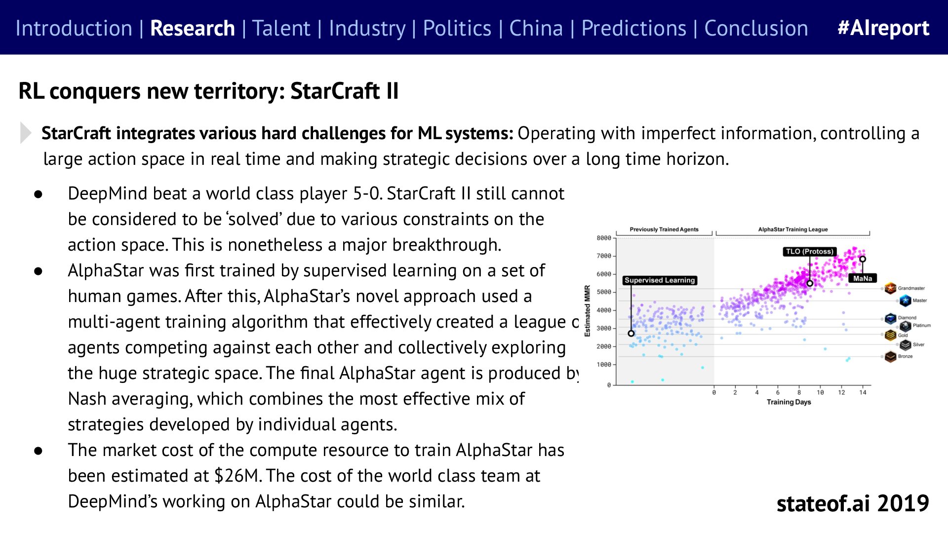 AlphaStar advances under specific game conditions - 2019 report, PDF page 11