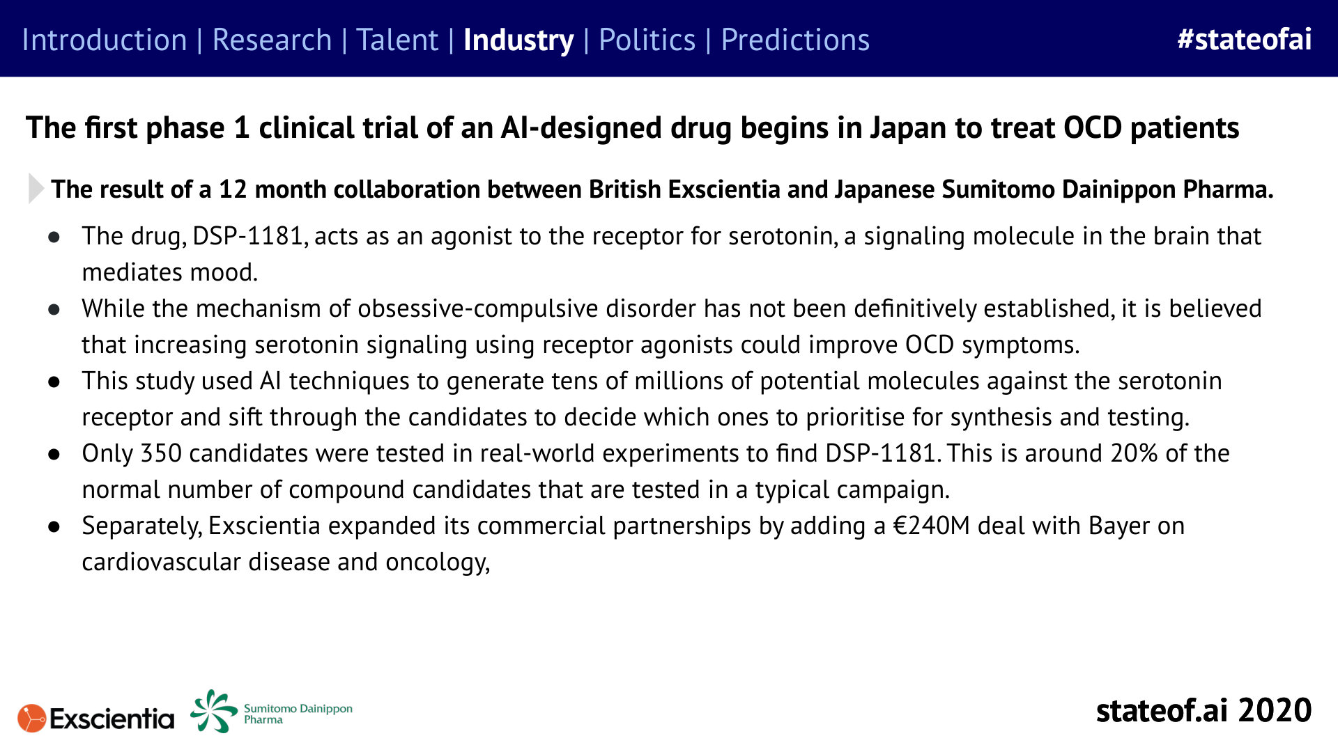 An AI-designed candidate enters a Phase 1 trial - 2020 report, PDF page 83