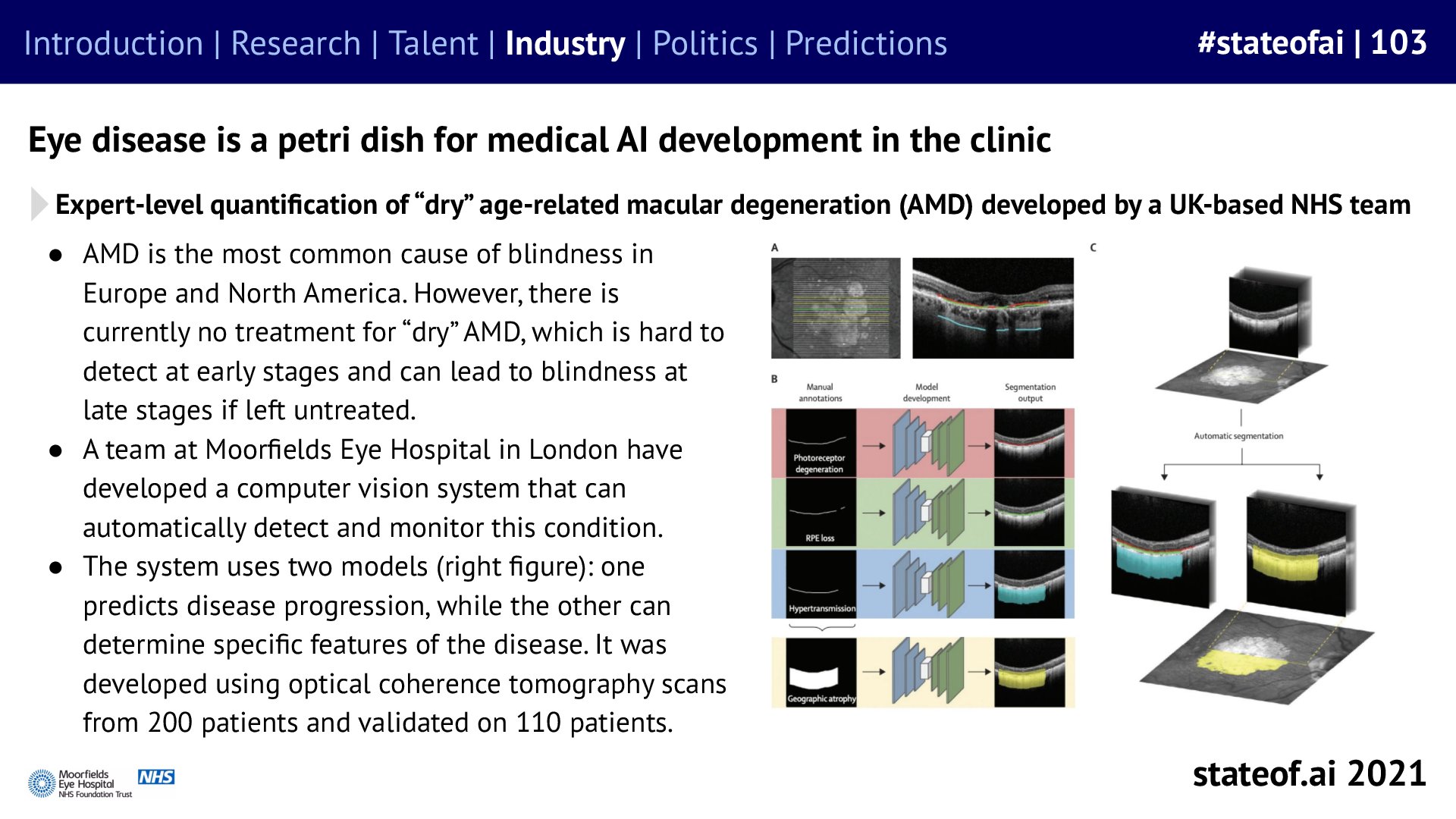 Clinical applications combined prediction with measurement - 2021 report, slide 103