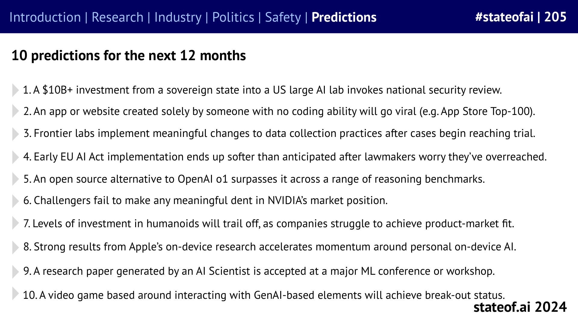 Forecasts span models, markets, and regulation - 2024 report, slide 205