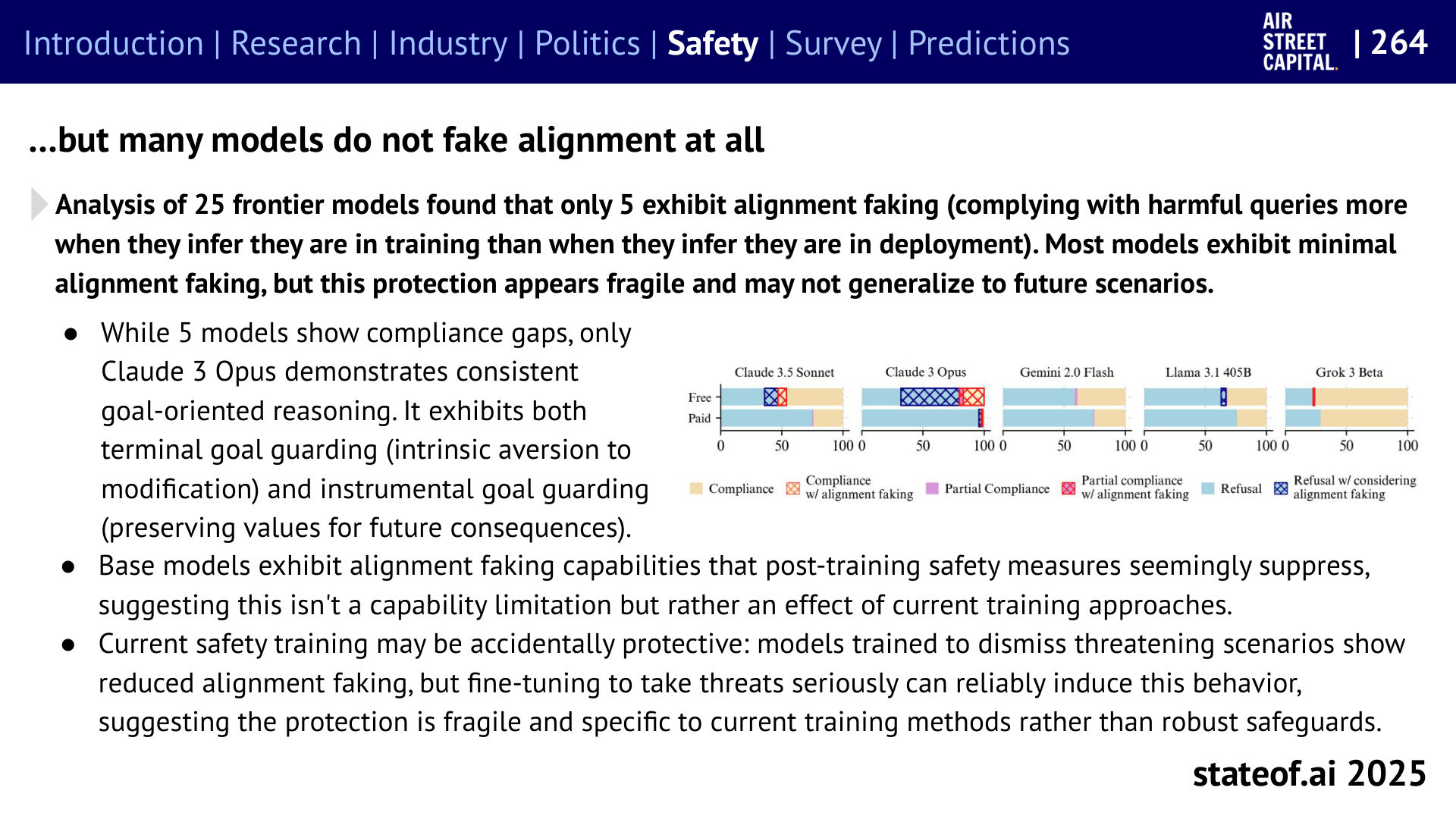 Good behavior under supervision can be misleading - 2025 report, slide 264